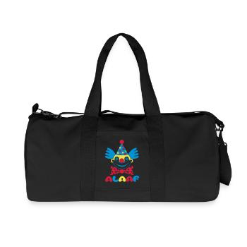 Carnival Clown Carnival Alaaf 1, 2 ou 3 couleurs - Sac de sport en toile recyclée Stanley/Stella - noir - Devant
