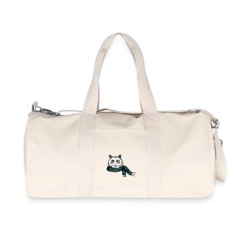 Ours d'hiver - Sac de sport en toile recyclée Stanley/Stella - blanc naturel - Devant