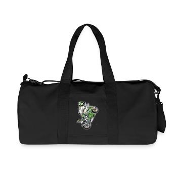 Stunt Biker - Recycelte Canvas-Sporttasche von Stanley/Stella - Schwarz - Vorne