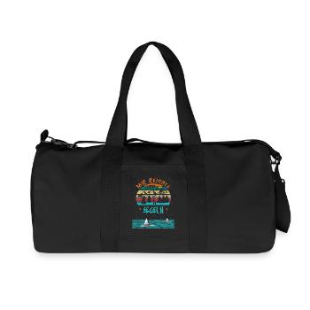 Mir reichts ich geh Segeln - Recycelte Canvas-Sporttasche von Stanley/Stella - Schwarz - Vorne