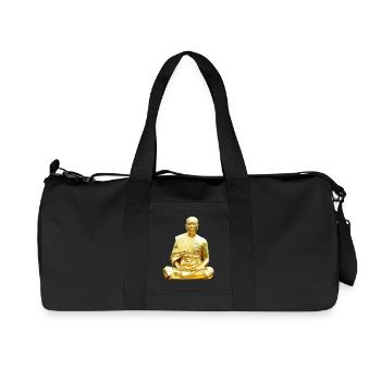 goldener Buddha - Recycelte Canvas-Sporttasche von Stanley/Stella - Schwarz - Vorne