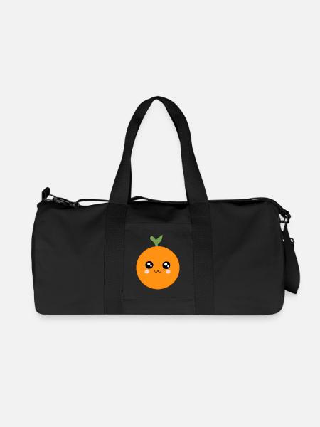 Kawaii Orangen Kawaii Früchte Kawaii Obst - Recycelte Canvas-Sporttasche von Stanley/Stella - Schwarz