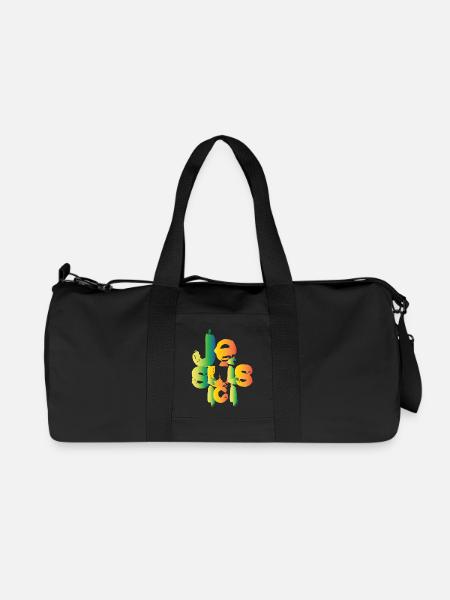 je suis ici - Sac de sport en toile recyclée Stanley/Stella - noir