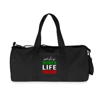 Women life freedom - Recycelte Canvas-Sporttasche von Stanley/Stella - Schwarz - Vorne