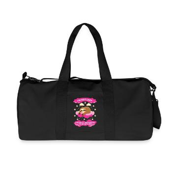 I'm Not Lazy Sloth Motivational Design - Recycled Canvas Sports Bag by Stanley/Stella - black - Front