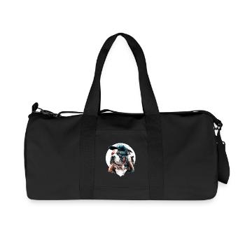 Bullmastiff urbain casquette - Sac de sport en toile recyclée Stanley/Stella - noir - Devant