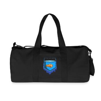 Pocket Fish - Recycled Canvas Sports Bag by Stanley/Stella - black - Front