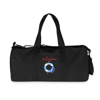 Küstenkind - Recycelte Canvas-Sporttasche von Stanley/Stella - Schwarz - Vorne
