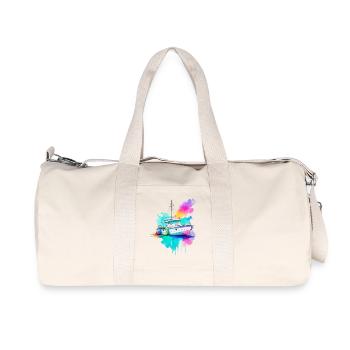 Voilier - Sac de sport en toile recyclée Stanley/Stella - blanc naturel - Devant