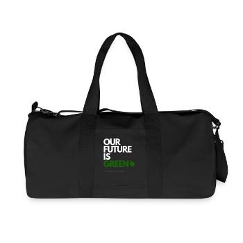 OUR FUTURE IS GREEN - Recycled Canvas Sports Bag by Stanley/Stella - black - Front