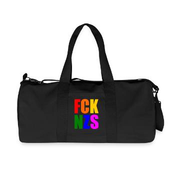 Fck nzs - Recycled Canvas Sports Bag by Stanley/Stella - black - Front