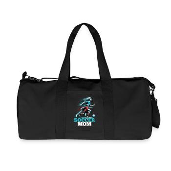 Soccer Mom Soccer Gift - Recycled Canvas Sports Bag by Stanley/Stella - black - Front