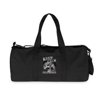 Keep Calm – Calisthenics Design - Recycled Canvas Sports Bag by Stanley/Stella - black - Front