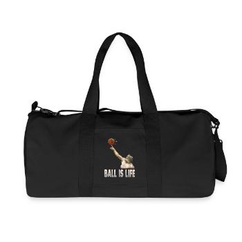 dieu fait tourner la terre sur son doigt - Sac de sport en toile recyclée Stanley/Stella - noir - Devant