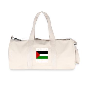 I stand with palestine - Recycled Canvas Sports Bag by Stanley/Stella - natural - Front