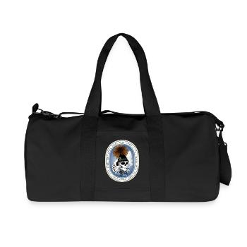 Tente de bière Crâne - Sac de sport en toile recyclée Stanley/Stella - noir - Devant