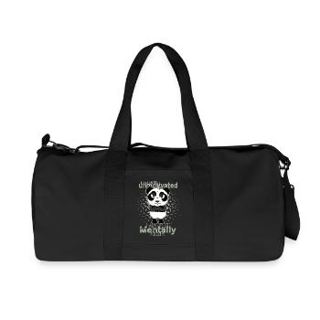 Panda - I Am Not Unmotivated just mentally absent - Recycled Canvas Sports Bag by Stanley/Stella - black - Front