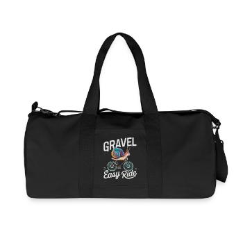 Snail Biking Adventure Illustration - Recycled Canvas Sports Bag by Stanley/Stella - black - Front