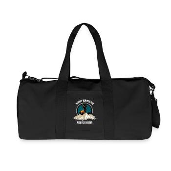 More Hiking Less Worries - Outdoor Enthusiast - Recycled Canvas Sports Bag by Stanley/Stella - black - Front