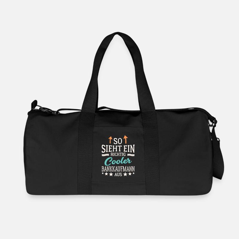 So sieht ein richtig cooler Bankkaufmann aus - Recycelte Canvas-Sporttasche von Stanley/Stella - Schwarz