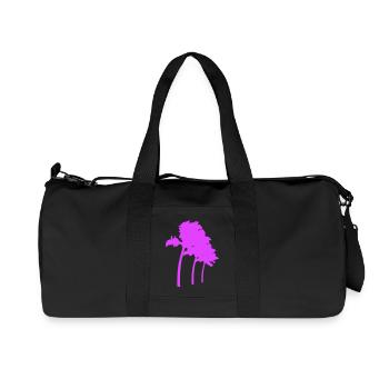 Beaucoup de palmiers Row Island 3 arbres Plage Vacances Mer - Sac de sport en toile recyclée Stanley/Stella - noir - Devant