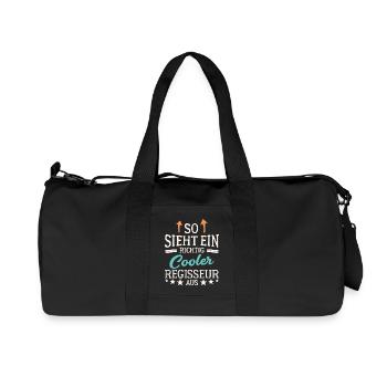 So sieht ein richtig cooler Regisseur aus - Recycelte Canvas-Sporttasche von Stanley/Stella - Schwarz - Vorne
