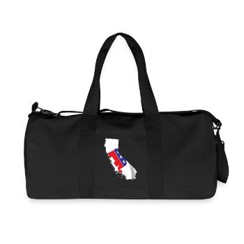 Drapeau républicain sur la carte de l’État de Californie - Sac de sport en toile recyclée Stanley/Stella - noir - Devant