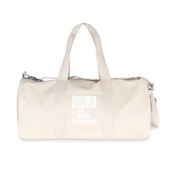 Teckel - Sac de sport en toile recyclée Stanley/Stella - blanc naturel - Devant