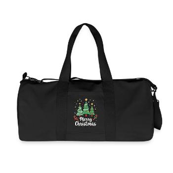Arbre de Noël Joyeux Noël Noël - Sac de sport en toile recyclée Stanley/Stella - noir - Devant