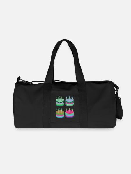 torten bunt - Recycelte Canvas-Sporttasche von Stanley/Stella - Schwarz