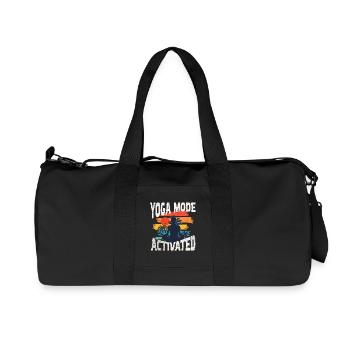 Yoga Mode Enabled Sunset - Recycled Canvas Sports Bag by Stanley/Stella - black - Front