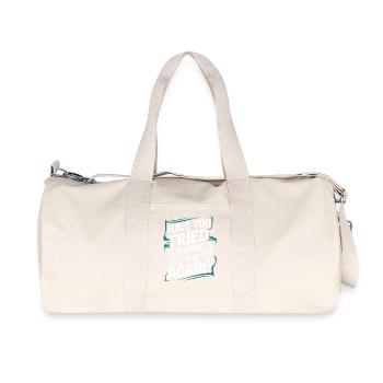Technischer Support Computerfreak Nerd - Recycelte Canvas-Sporttasche von Stanley/Stella - Naturweiß - Vorne