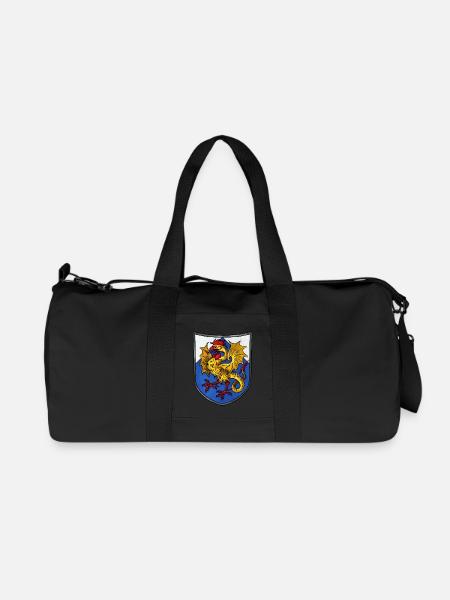 Wappen Basilisk - Recycelte Canvas-Sporttasche von Stanley/Stella - Schwarz