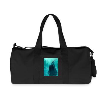 Vodnik, Slavic water demon lurking in deep rivers - Recycled Canvas Sports Bag by Stanley/Stella - black - Front