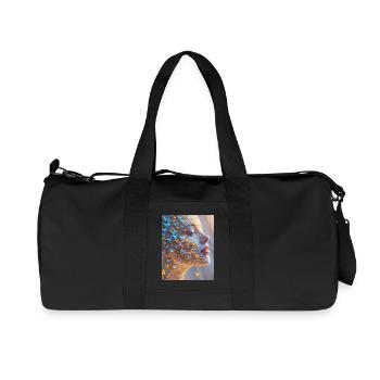 Art du visage de papillon - Sac de sport en toile recyclée Stanley/Stella - noir - Devant