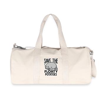Save the floaty potatoes - Recycled Canvas Sports Bag by Stanley/Stella - natural - Front