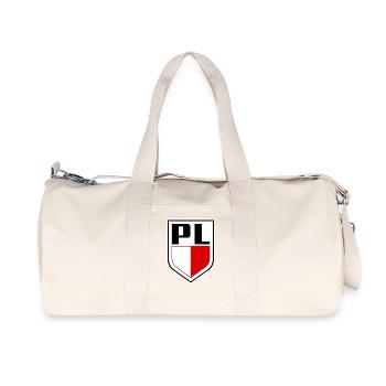 Drapeau polonais, couleurs nationales polonaises - Sac de sport en toile recyclée Stanley/Stella - blanc naturel - Devant
