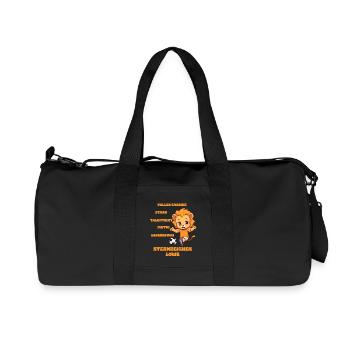 Caractéristiques de Football Zodiac Leo Enfants - Sac de sport en toile recyclée Stanley/Stella - noir - Devant