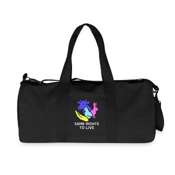 same rights to live - Recycled Canvas Sports Bag by Stanley/Stella - black - Front
