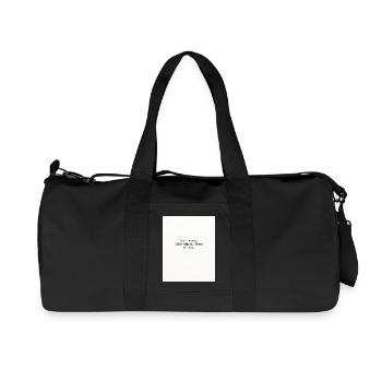 Think stupid - Recycelte Canvas-Sporttasche von Stanley/Stella - Schwarz - Vorne