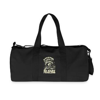 Houston I have so many problems Vintage - Recycelte Canvas-Sporttasche von Stanley/Stella - Schwarz - Vorne