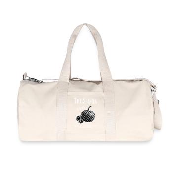 Welcome to autumn with pumpkin and nuts - Recycled Canvas Sports Bag by Stanley/Stella - natural - Front