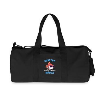 No time, I have to go to my girls aquarists - Recycled Canvas Sports Bag by Stanley/Stella - black - Front