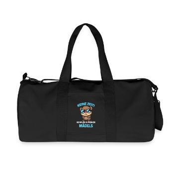 No time, I have to go to my girls - Otter - Recycled Canvas Sports Bag by Stanley/Stella - black - Front
