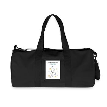 Never stop dreaming - Recycled Canvas Sports Bag by Stanley/Stella - black - Front
