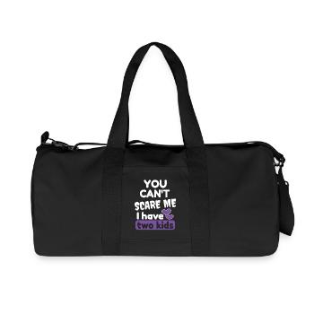 J’ai deux enfants - Sac de sport en toile recyclée Stanley/Stella - noir - Devant