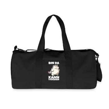Unicorn chubby I'm ready to go - Recycled Canvas Sports Bag by Stanley/Stella - black - Front