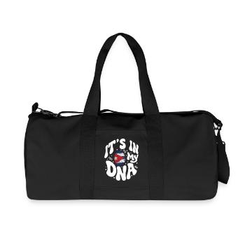 Kubanische DNA Kuba Flagge Hispanisch - Recycelte Canvas-Sporttasche von Stanley/Stella - Schwarz - Vorne
