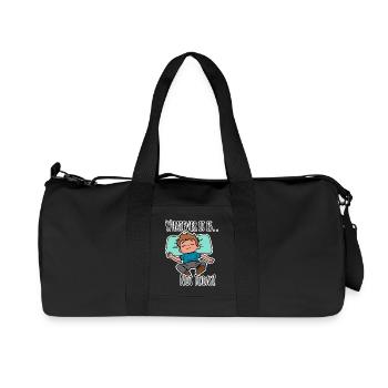 No matter what it is about - not today! - Recycled Canvas Sports Bag by Stanley/Stella - black - Front