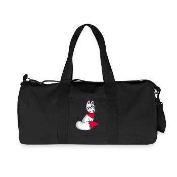 White and Red Fox manga - Recycled Canvas Sports Bag by Stanley/Stella - black - Front